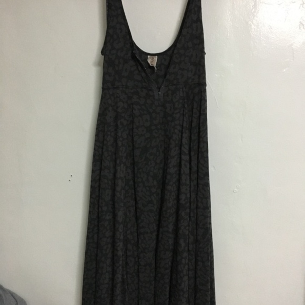 Free People Leopard Print Burnout Dress - Picture 3 of 4